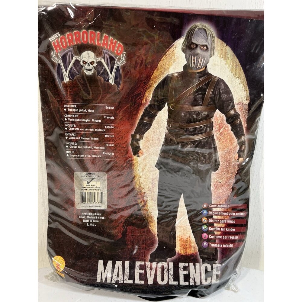 Malevolence Straight-Jacket Child Halloween  Costume Large Rubies